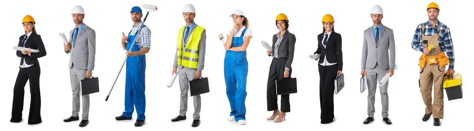 Construction industry workers Stock Photos