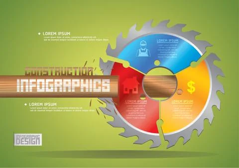 Construction infographics イラスト素材