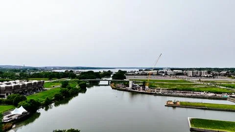 Construction - Inner Harbor - Syracuse, NY Foto stock