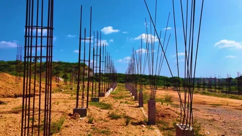 Construction - Iron Rods Video stock 263886285