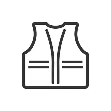 Construction Jacket Icon Illustrazione stock