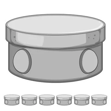 Construction junction box cartoon vector graphic Stock Illustration