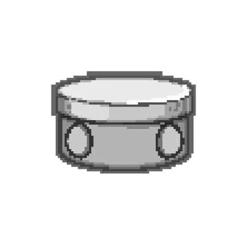 Construction junction box pixel art vector illustration Stock Illustration