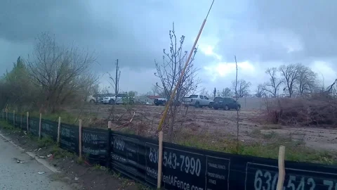 Construction, Just before a new Burger King, Harvey IL Video stock 244268539