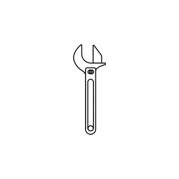 Construction key icon. Element of construction tools for mobile concept and web Illustrazione stock