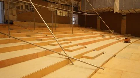 Construction of a large building. Stock Photos