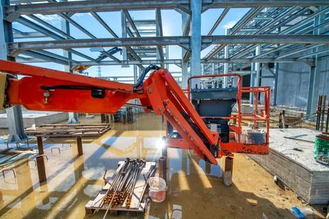Construction of Large-Scale Chemical Processing Facility Stock Photos