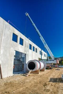 Construction of Large-Scale Chemical Processing Facility Stock Photos