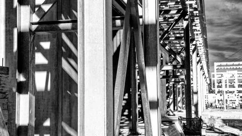 Construction of Large-Scale Chemical Processing Facility Stock Photos