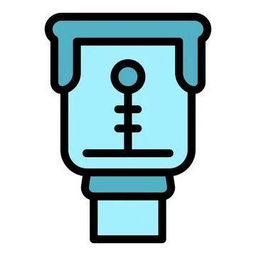 Construction laser meter icon vector flat Stock Illustration