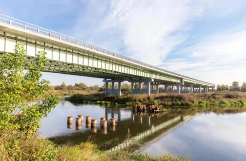 Construction of levated road Stock Photos