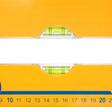 Construction level isolated on white Stock Photos