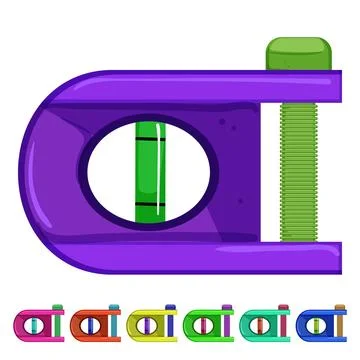Construction level tool cartoon vector graphic Ilustración de archivo