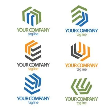 Construction logo collection Illustrazione stock