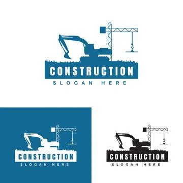 Construction logo creative design Stock Illustration
