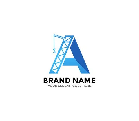 A construction Logo Design Concept 스톡 일러스트