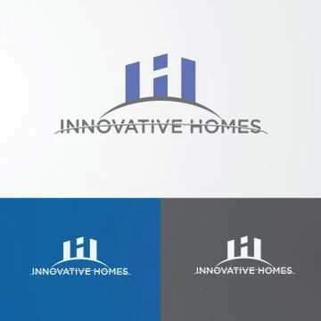 Construction logo design Stock Illustration