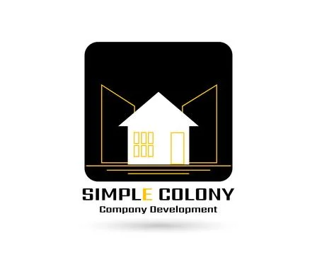 Construction logo template, real estate logo, Business logo, vector of Cons.. Stock Illustration