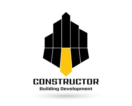 Construction logo template, real estate logo, Business logo, vector of Cons.. Stock Illustration