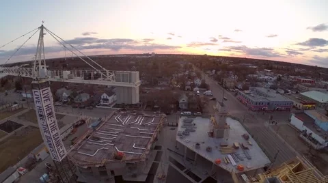Construction of a Luxury Highrise Stock Footage 51802630