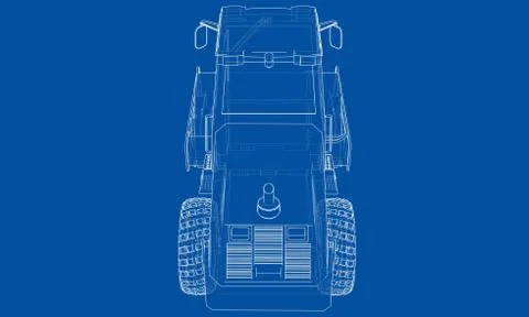 Construction machine. Asphalt compactor Stock Illustration