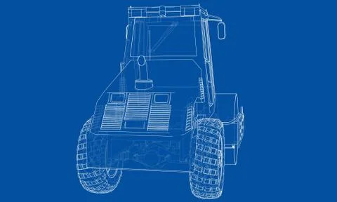 Construction machine. Asphalt compactor Stock Illustration