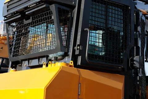 Construction machine cab Stock Photos