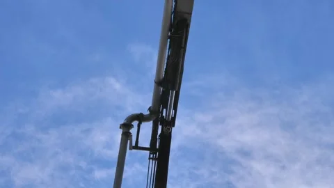 Construction machine, pile driver, construction site. Stock Footage 280969239