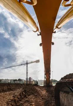 Construction machinery background Stock Photos