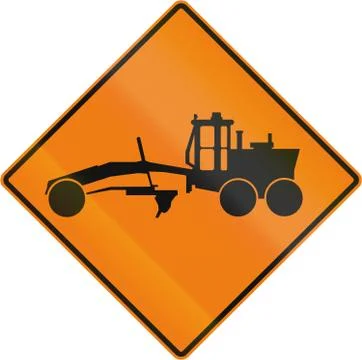 Construction Machinery in Canada Stock Illustration