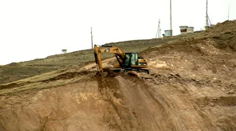 Construction machinery Stock Footage 10865532