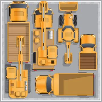 Construction machinery. Stock Illustration
