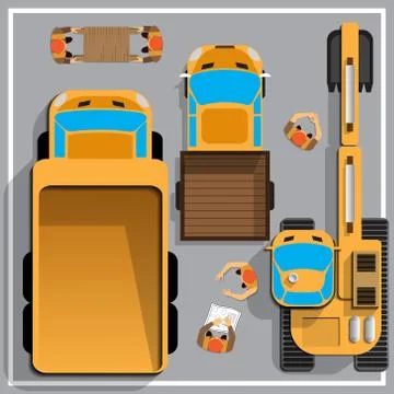 Construction machinery. Stock Illustration