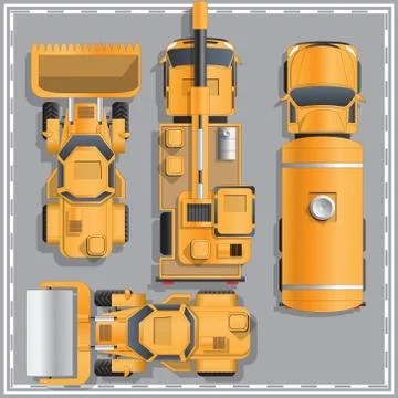 Construction machinery. Stock Illustration