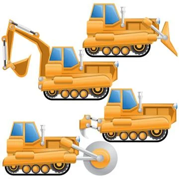 Construction machinery. Stock Illustration