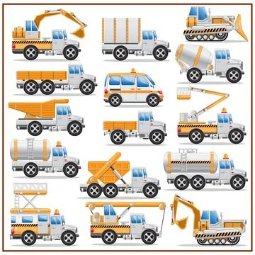 Construction machinery. Stock Illustration