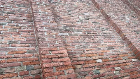 Construction made from many small rectangular bricks 스톡 동영상 232040964