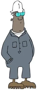 Construction man Illustrazione stock