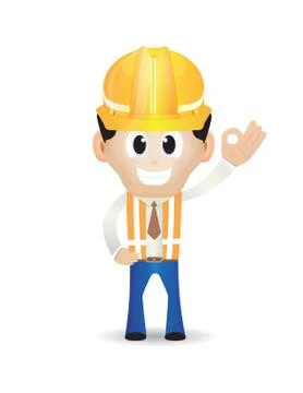 Construction man Stock Illustration
