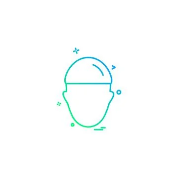 Construction man work labour icon Stock Illustration