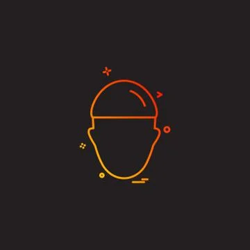 Construction man work labour icon Stock Illustration