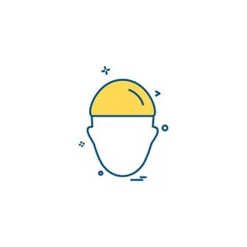 Construction man work labour icon Stock Illustration