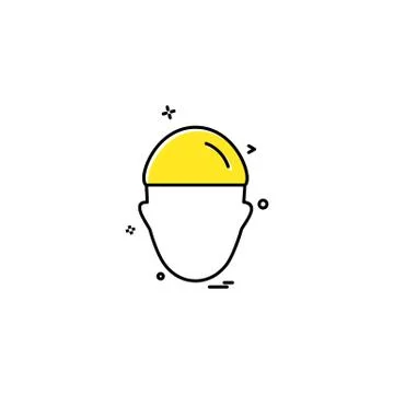Construction man work labour icon Stock Illustration