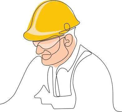 Construction manager and engineer working Stock Illustration