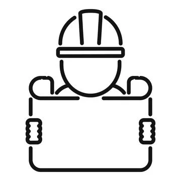 Construction manual icon outline vector. Technical document Stock Illustration