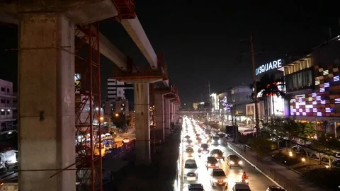 Construction of mass transit system Stock-Footage 120465074