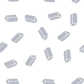 Construction material facing brick glyph vector seamless pattern イラスト素材