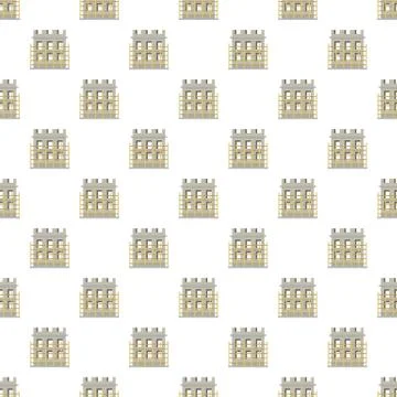 Construction material pattern seamless Illustrazione stock