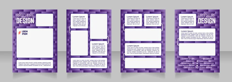 Construction materials blank brochure design Illustrazione stock