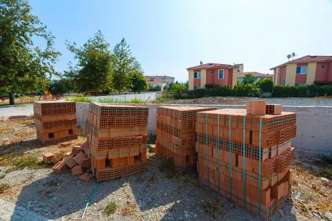 Construction Materials. Building materials for construction of residential Stock Photos